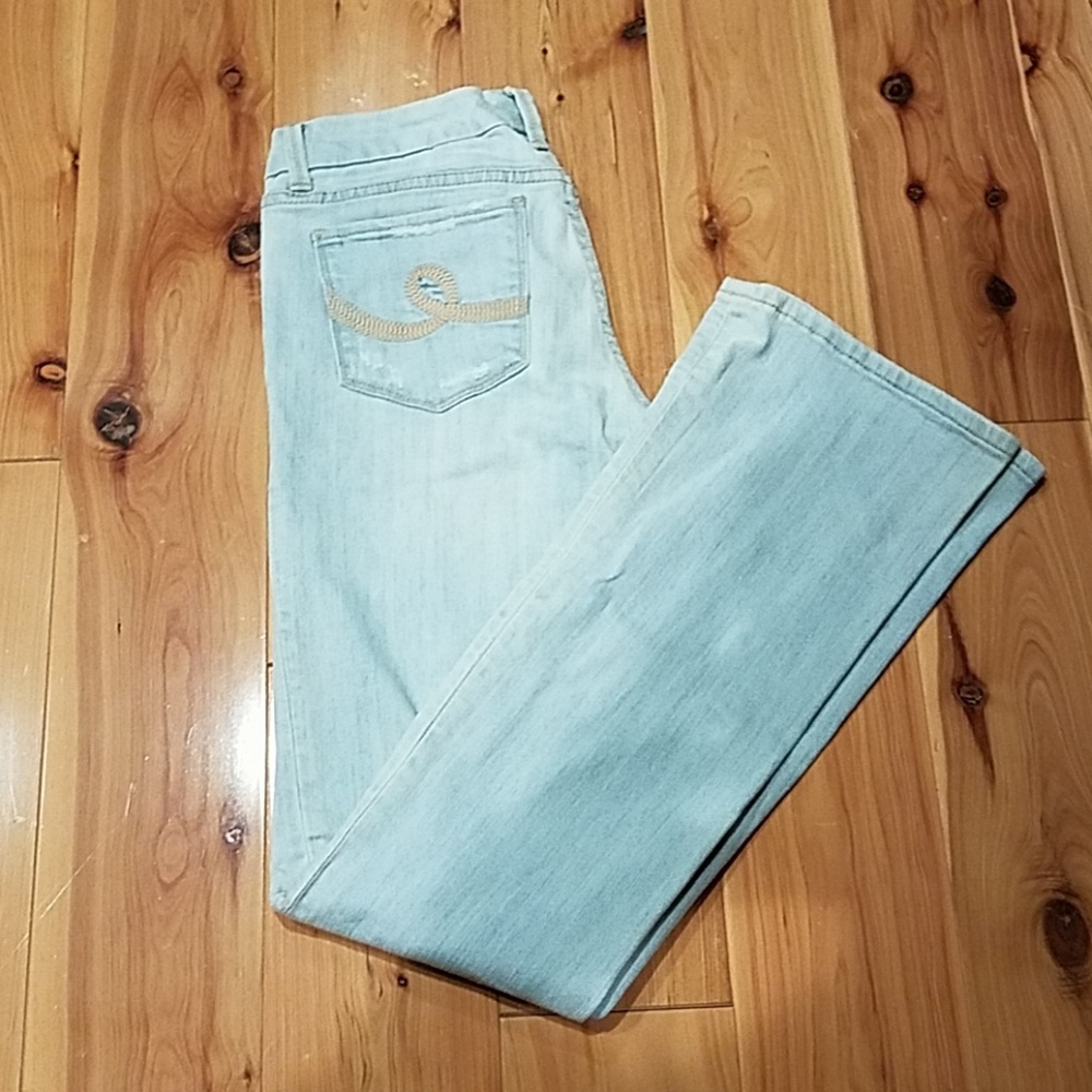 Distressed jeans